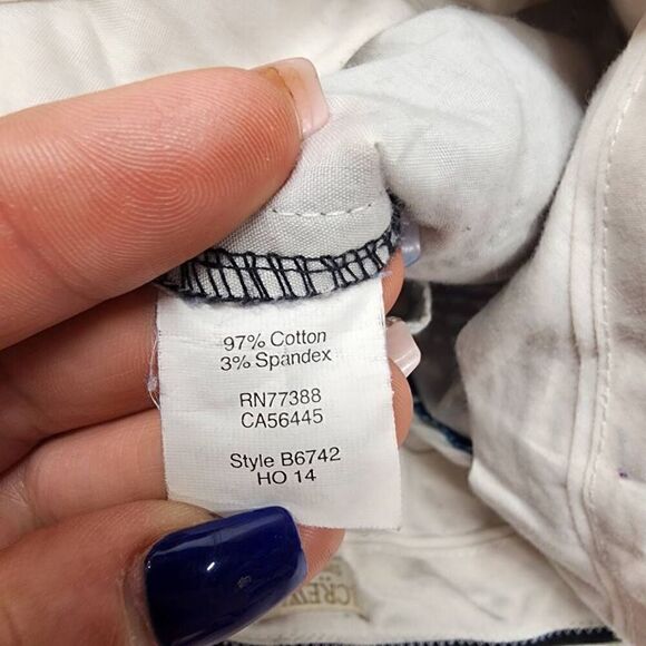 JCrew Y2K Geometric Blue Women's Shorts Size 0 - Picture 9 of 9